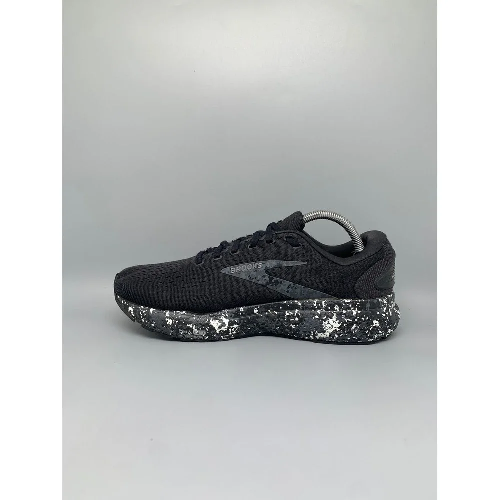 Brooks Ghost 14 Black Speckled Running Shoes 1104181D062 Men's Sz 9.5